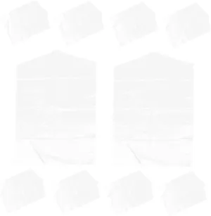 10pcs Transparent Clothes Cover Garment Bags for Wardrobe Against and for Dresses Overcoats and Suits