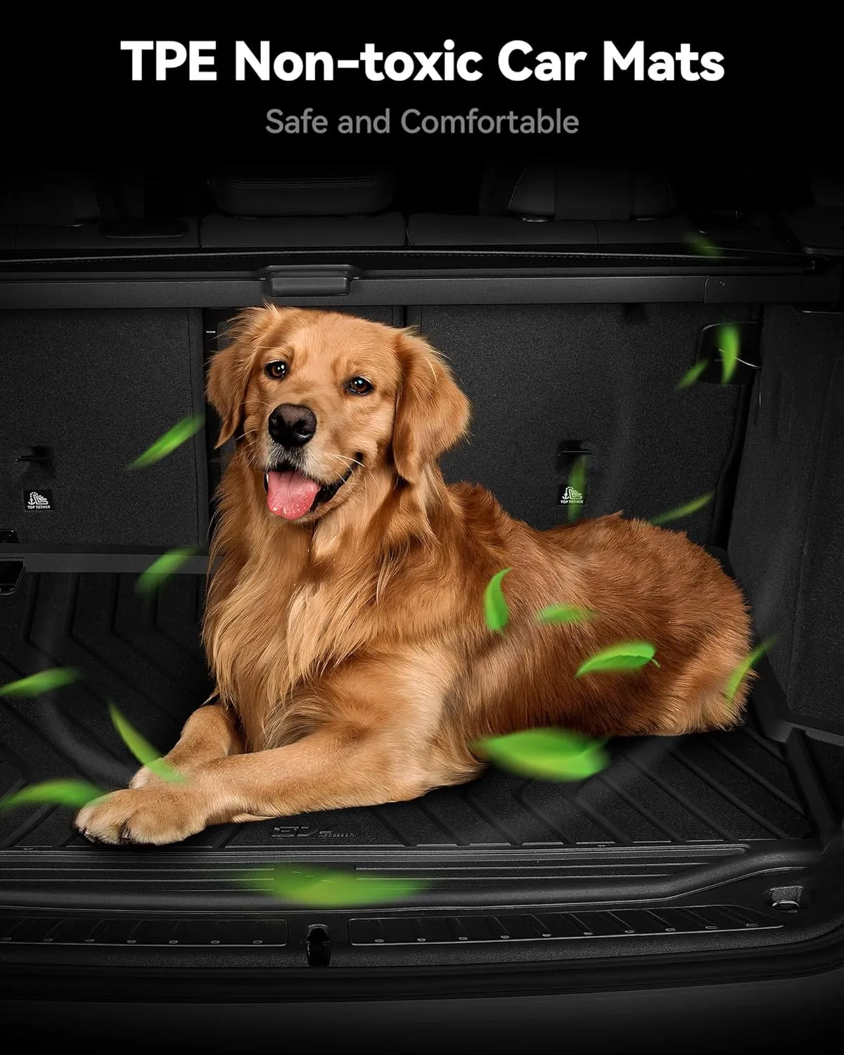 3W Cargo Liner Fit for 2019-2024 2025 Mercedes-Benz G Class/G500/G550/AMG G63 SUV TPE All Weather Custom Fit Trunk Mat, Black