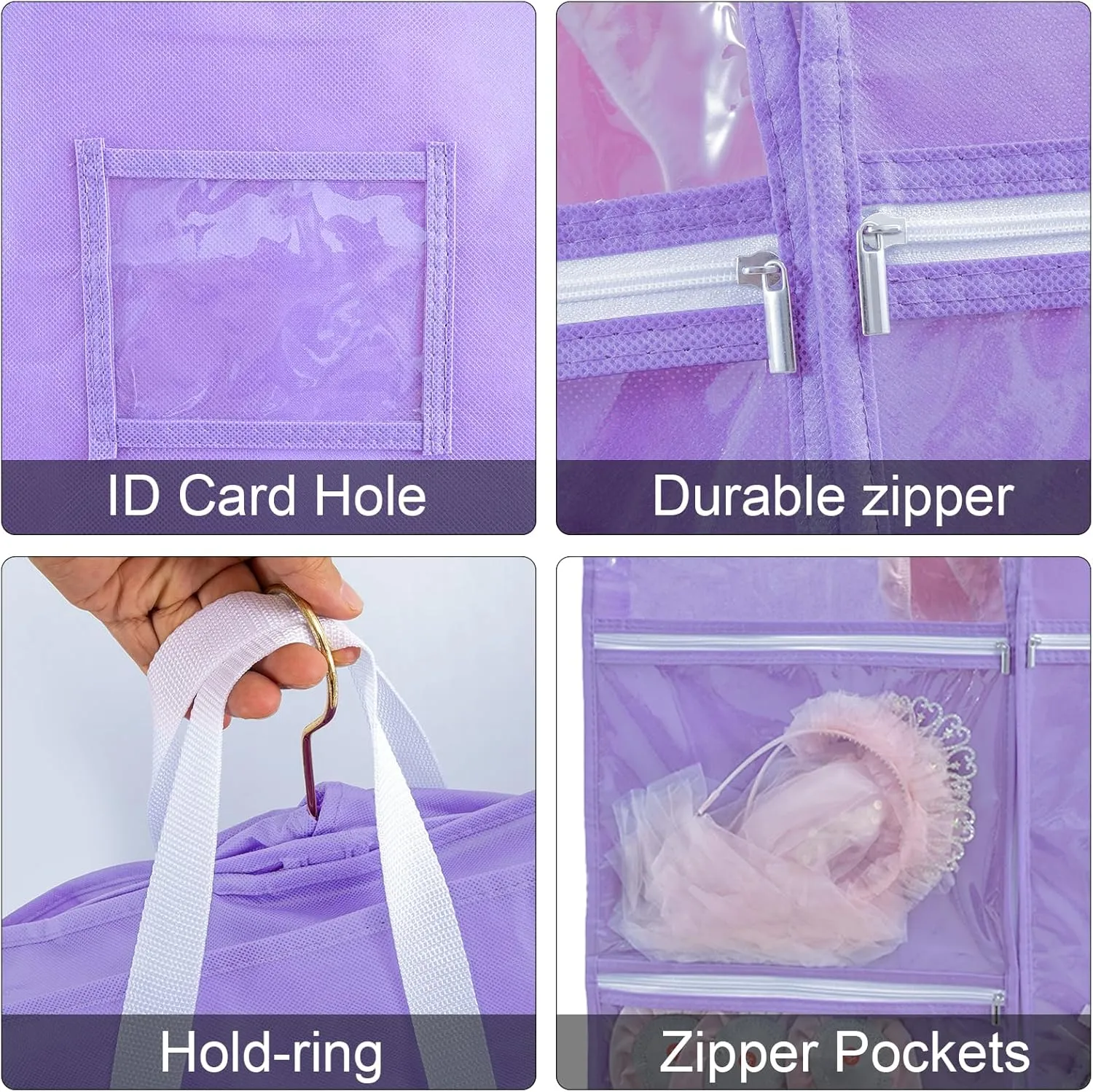 40 inch Dance Costume Bags for Dance Competitions,Dance Garment Bag,Kids Garment Bags for Dance Costumes,Garment Bags for Hanging Clothes with Pocket,Garment Bags for Travel Storage