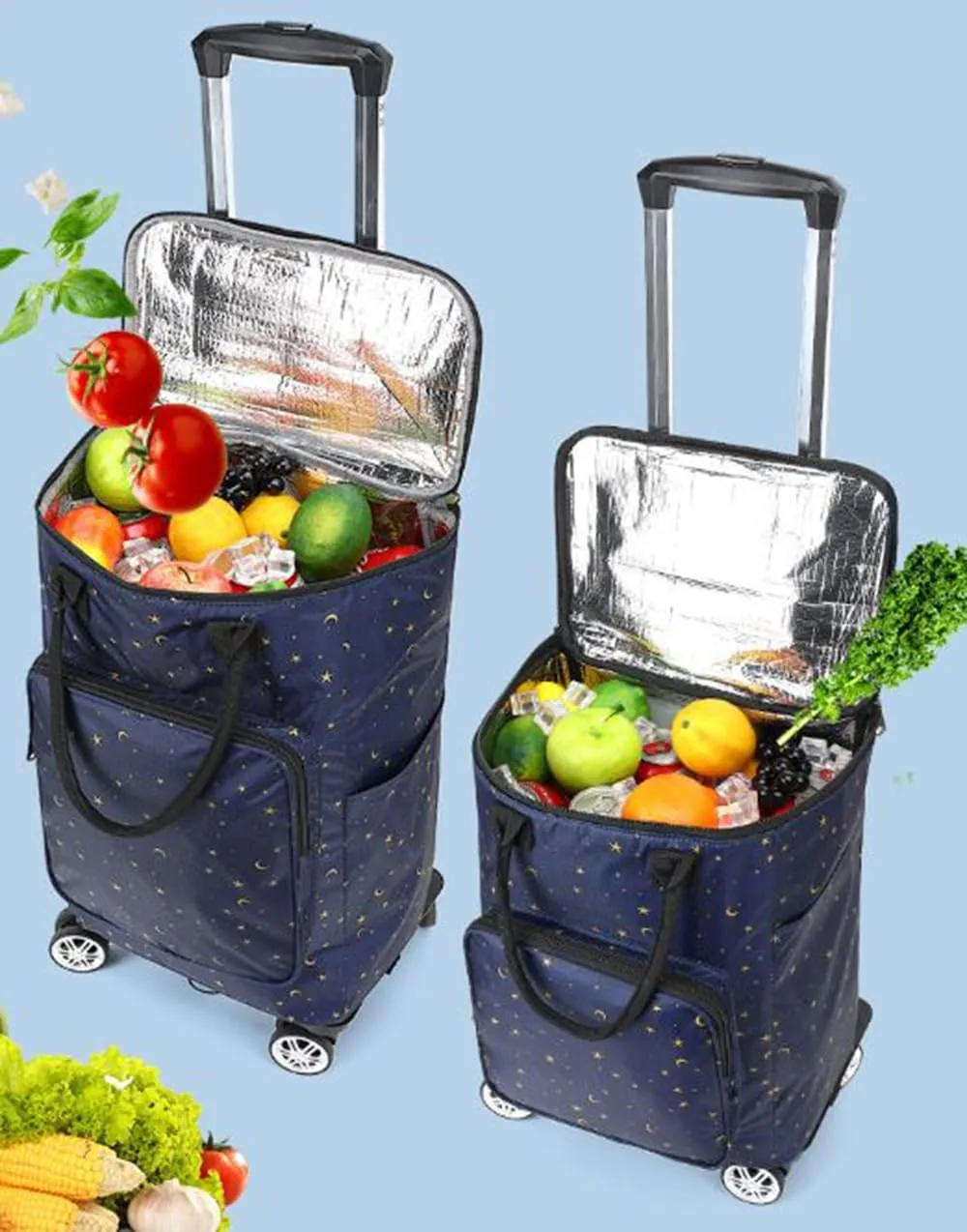 5-Wheeled Household Foldable and Detachable Shopping cart（DAX5J）