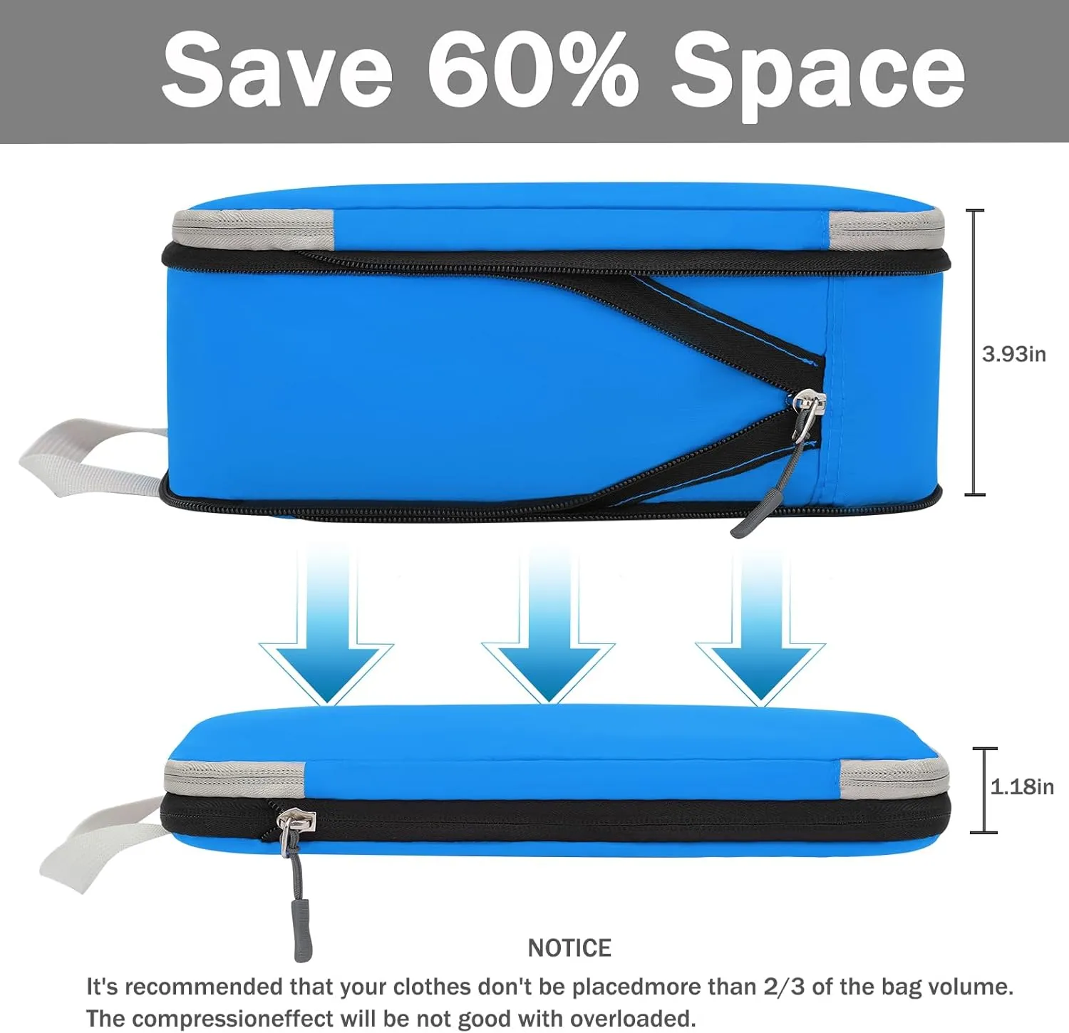 7Set Ultralight Nylon Compression Packing Cubes Expandable Packing Organizers for Carry on suitcase, Compression Cubes with Shoe Bag for Travel Accessories Luggage…