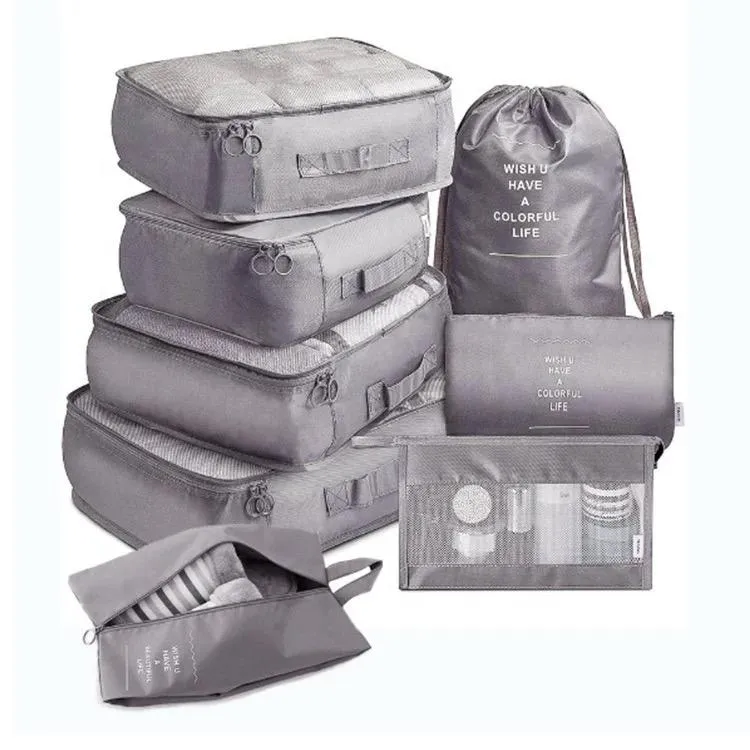 8 PC Compression Packing Cubes