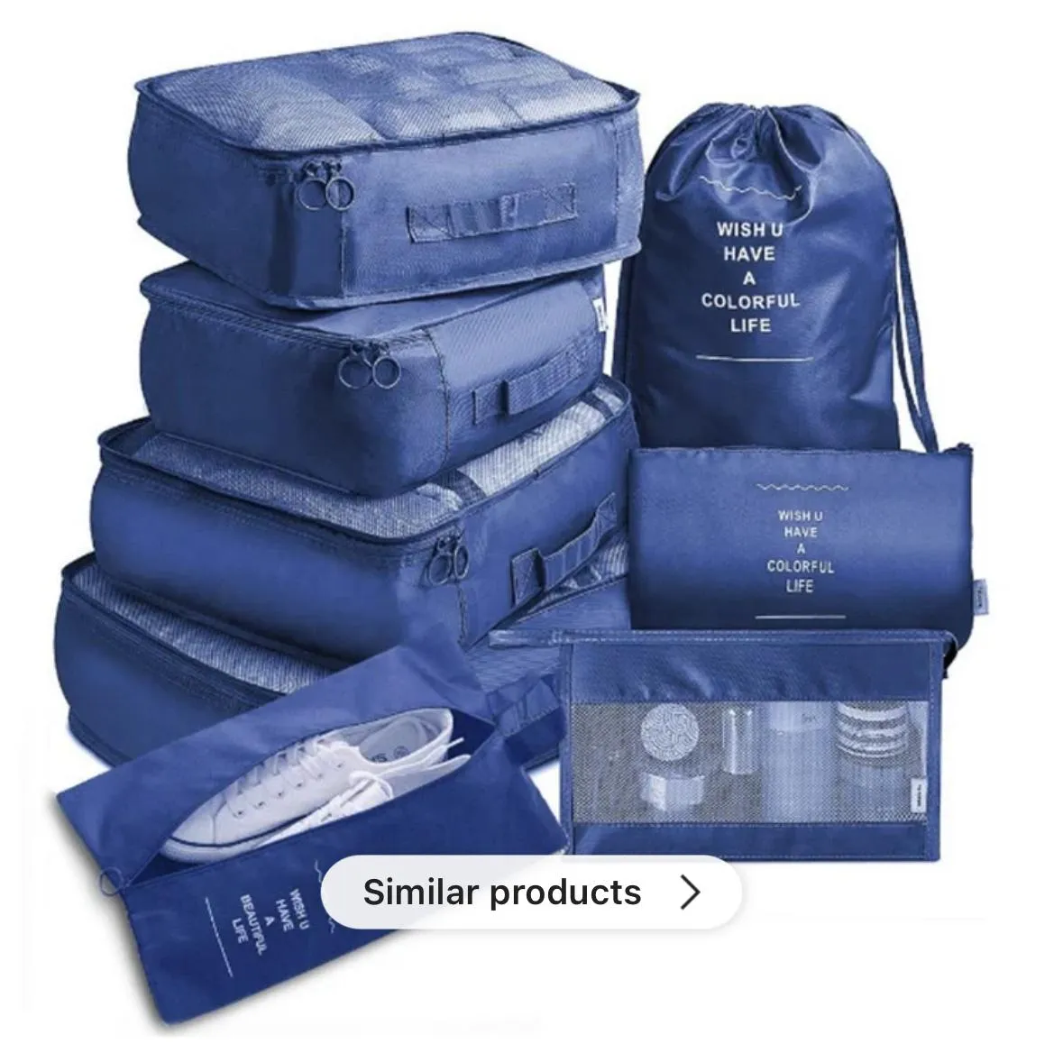 8 PC Compression Packing Cubes