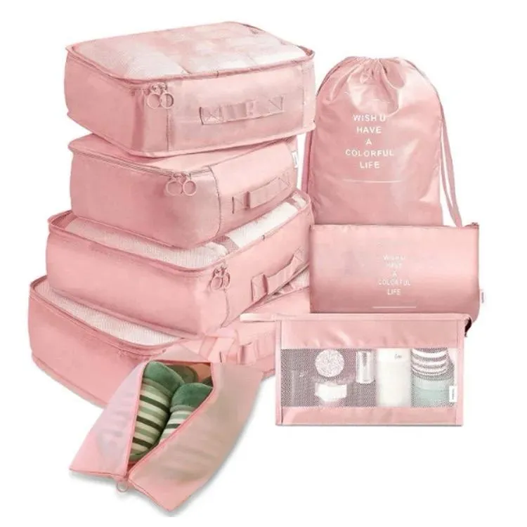 8 PC Compression Packing Cubes