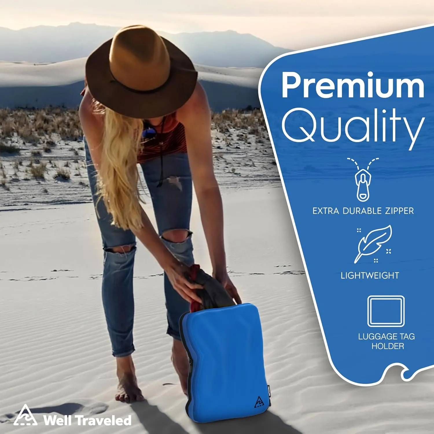 8 Set/4 Set Deluxe Compression Packing Cubes Travel - Maximize Space In Luggage With Patented HybridMax Double Capacity Design, Luxury Compressible Packing Cubes For Travel, Large, Small, & Medium
