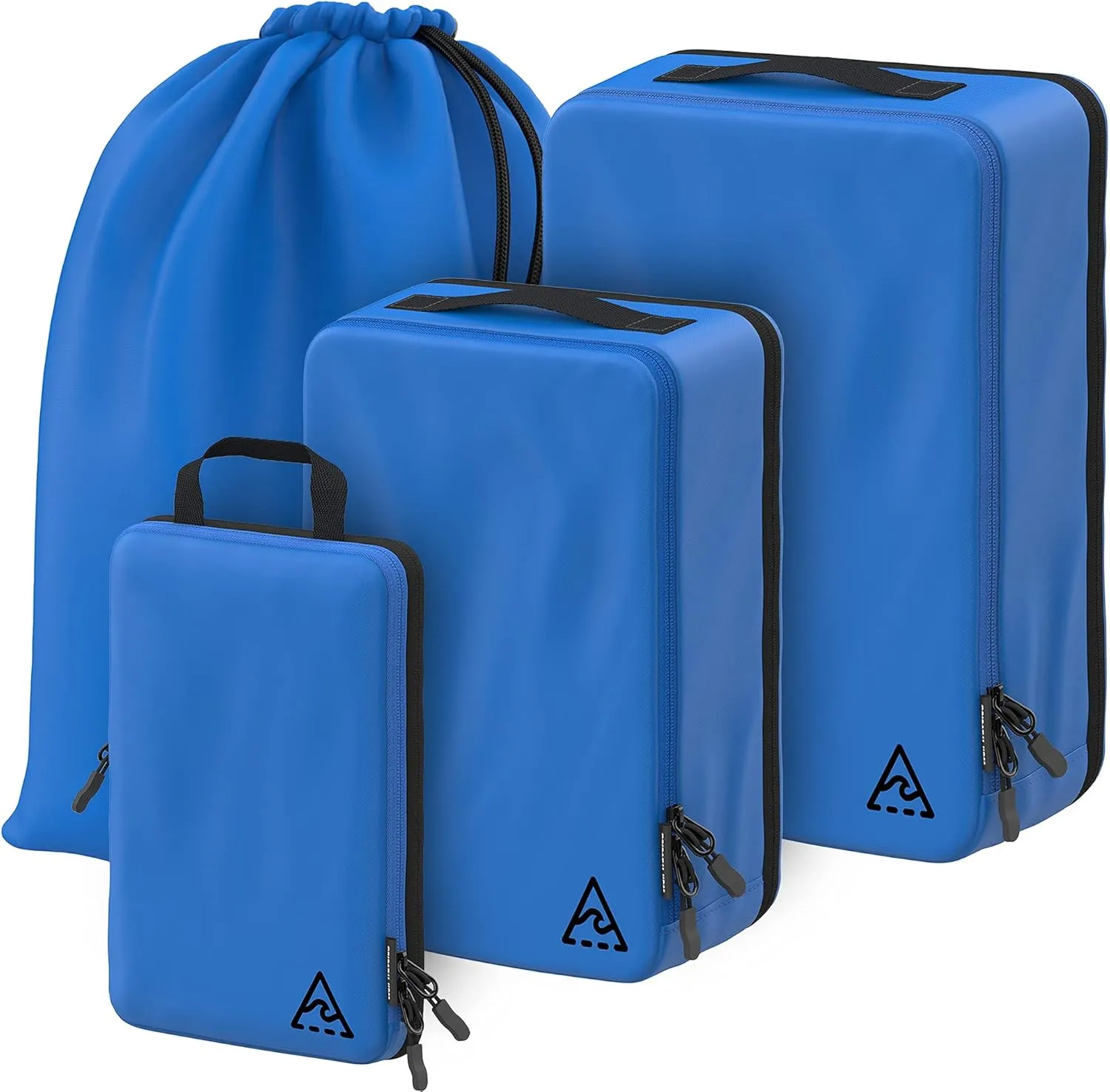 8 Set/4 Set Deluxe Compression Packing Cubes Travel - Maximize Space In Luggage With Patented HybridMax Double Capacity Design, Luxury Compressible Packing Cubes For Travel, Large, Small, & Medium