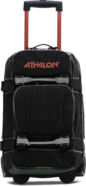 Athalon Duffel Bag with Inline Skate Wheels, Midnight Black, Carry-On 22-Inch