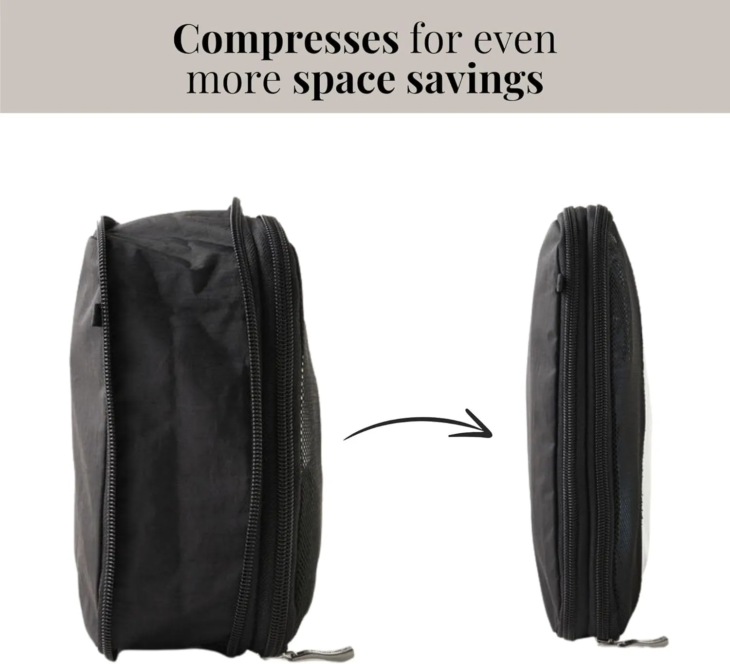Baggallini Compression Cube 3-piece set - Lightweight Compression Packing Cubes for Travel