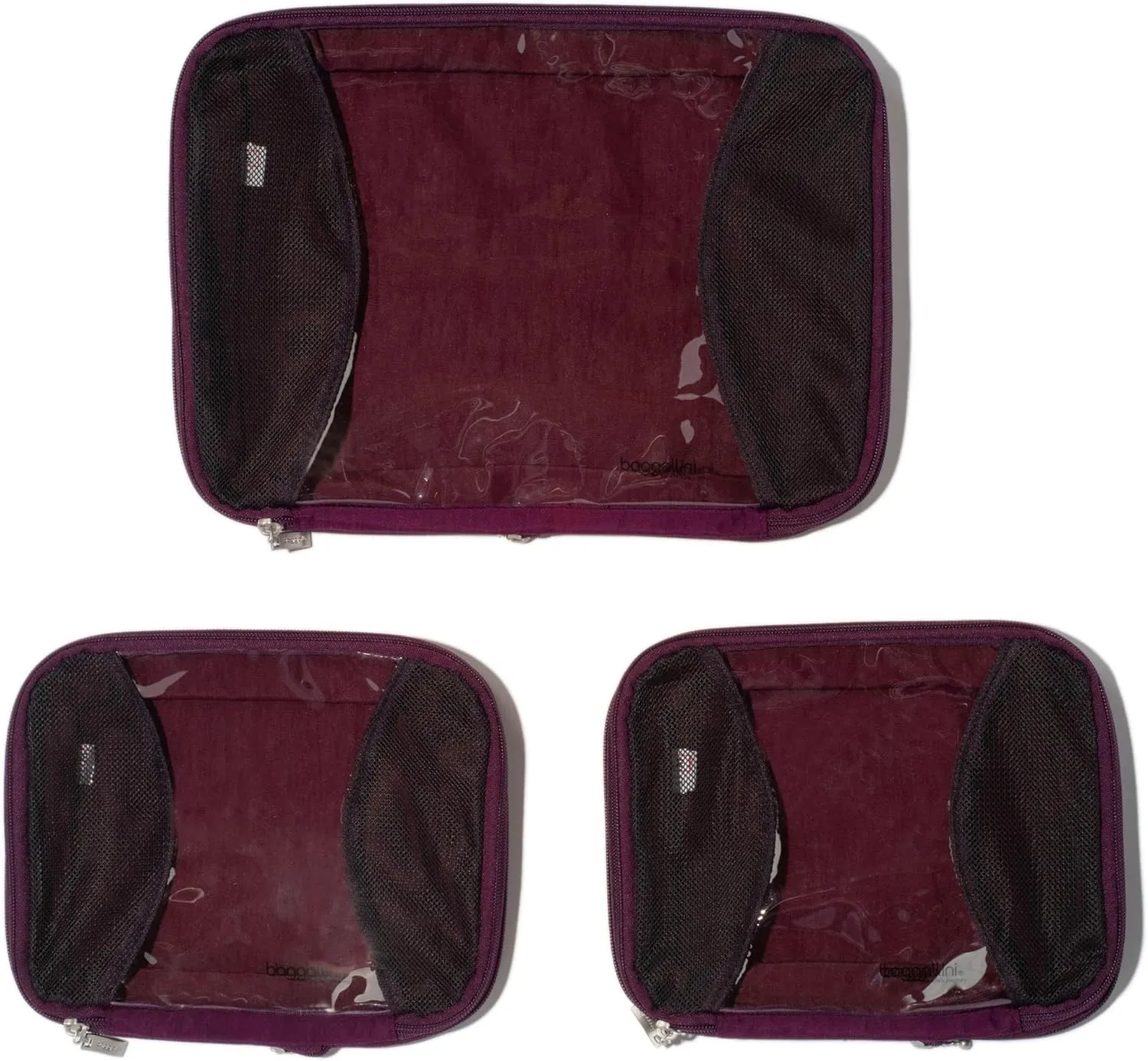 Baggallini Compression Cube 3-piece set - Lightweight Compression Packing Cubes for Travel