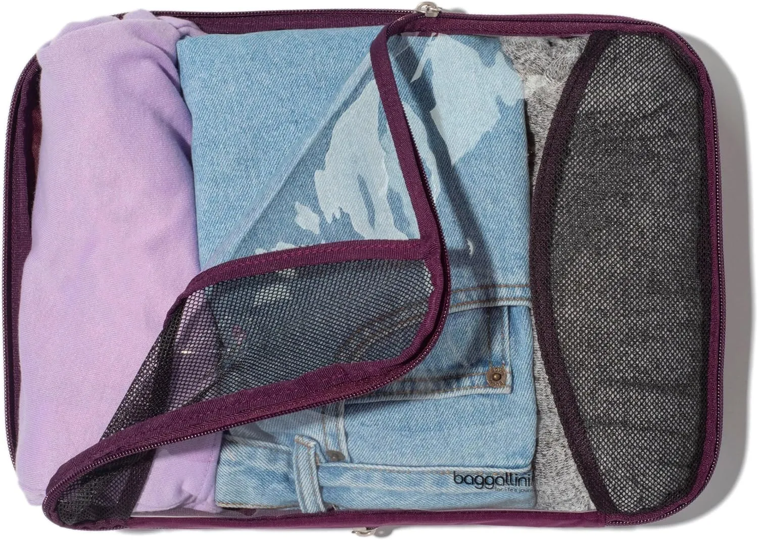 Baggallini Compression Cube 3-piece set - Lightweight Compression Packing Cubes for Travel