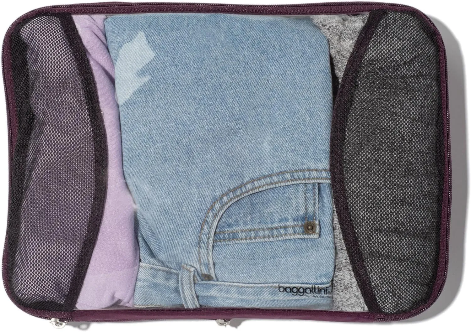 Baggallini Compression Cube 3-piece set - Lightweight Compression Packing Cubes for Travel