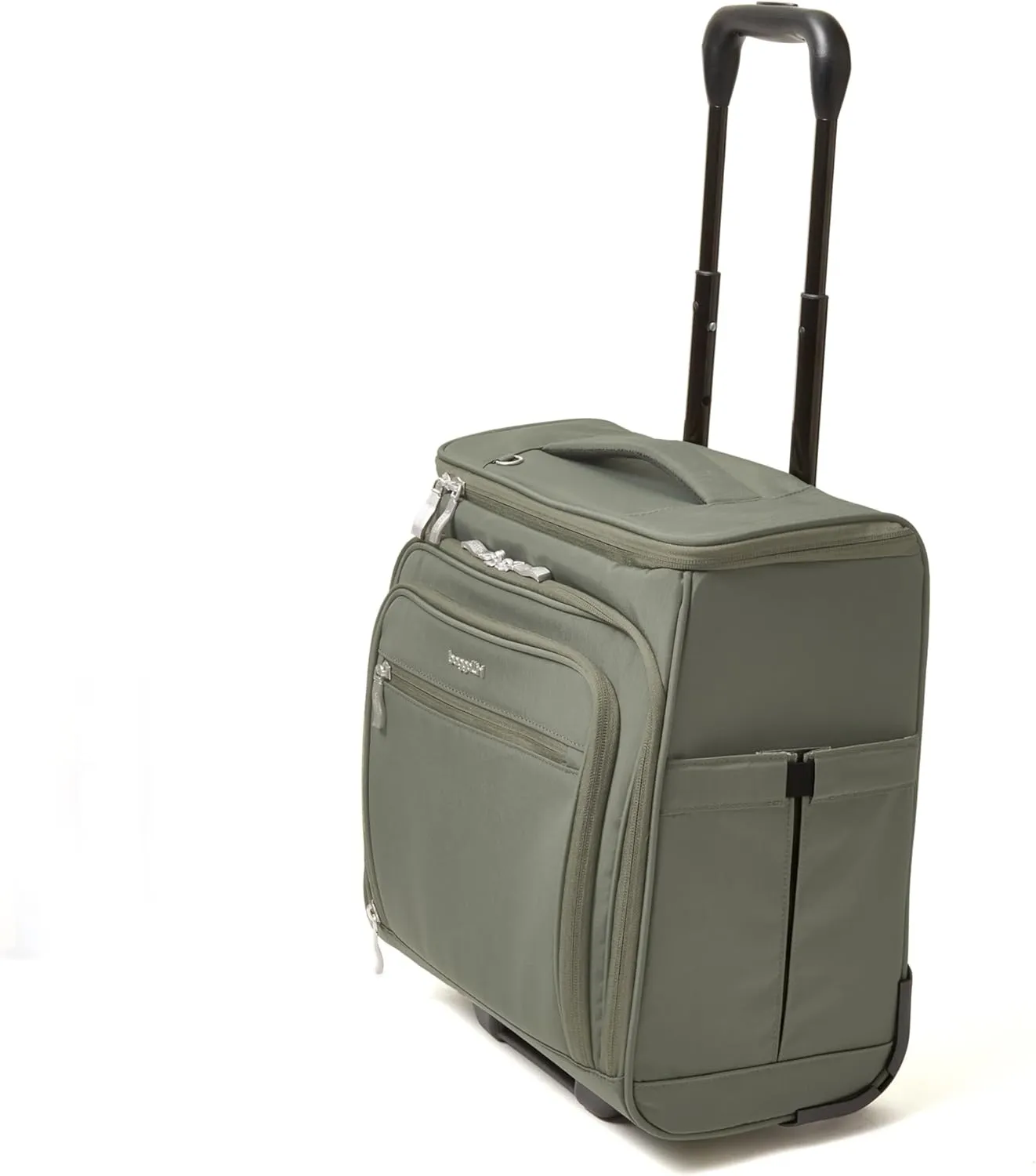 Baggallini Expandable Underseat Carry-On - Lightweight Travel Luggage Carry On Weekender with Wheels
