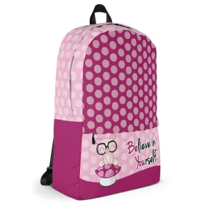 Believe in Yourself Polka Dot Backpack