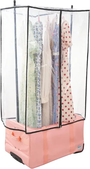 BRÜUN Garment Rack Cover of Duffel Bag for Dust and Damage Protection of Clothes – A Large Size Transparent and Waterproof Garment protector for Jackets, Coats, shirts and more