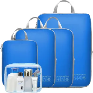 Cambond Compression Packing Cubes for Travel Women - Lightweight Luggage Organizers Bag Packing Cubes for Carry on Suitcases