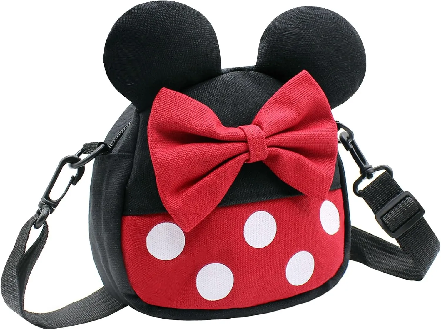 Cartoon Mouse Crossbody Bag Purses for Girls Boys Kids Shoulder Bag Cute Polka Dots Small Satchel