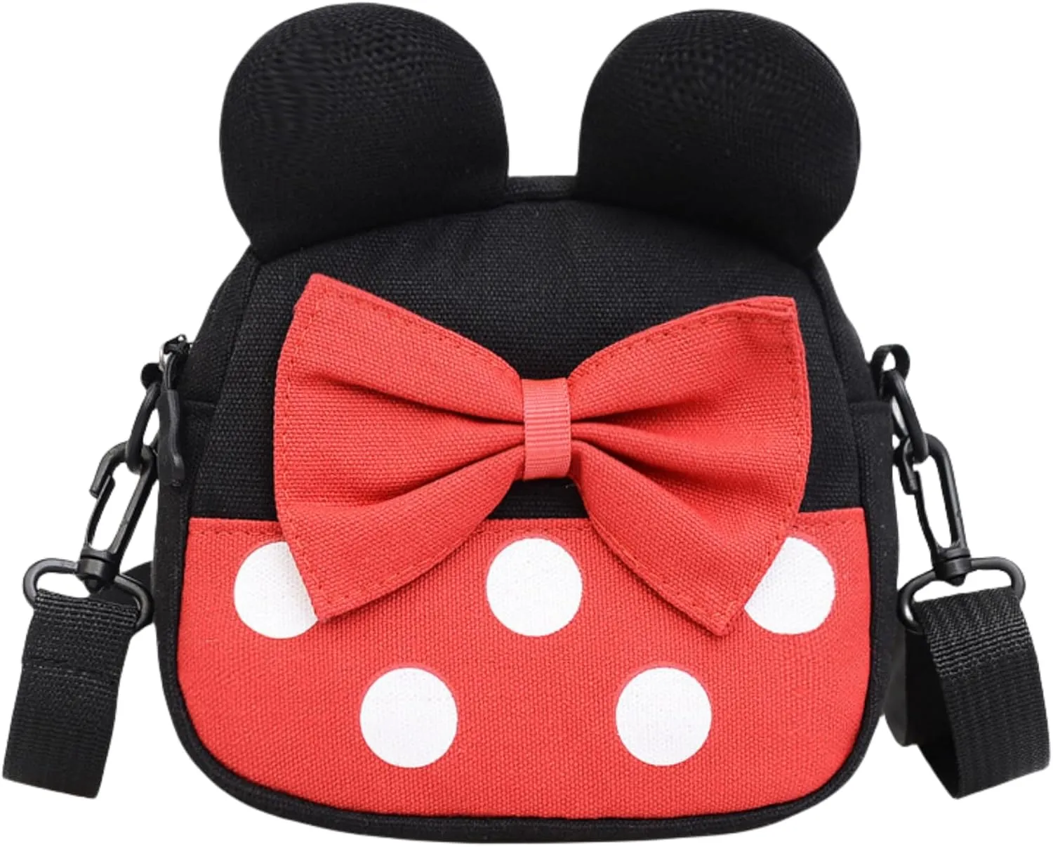 Cartoon Mouse Crossbody Bag Purses for Girls Boys Kids Shoulder Bag Cute Polka Dots Small Satchel
