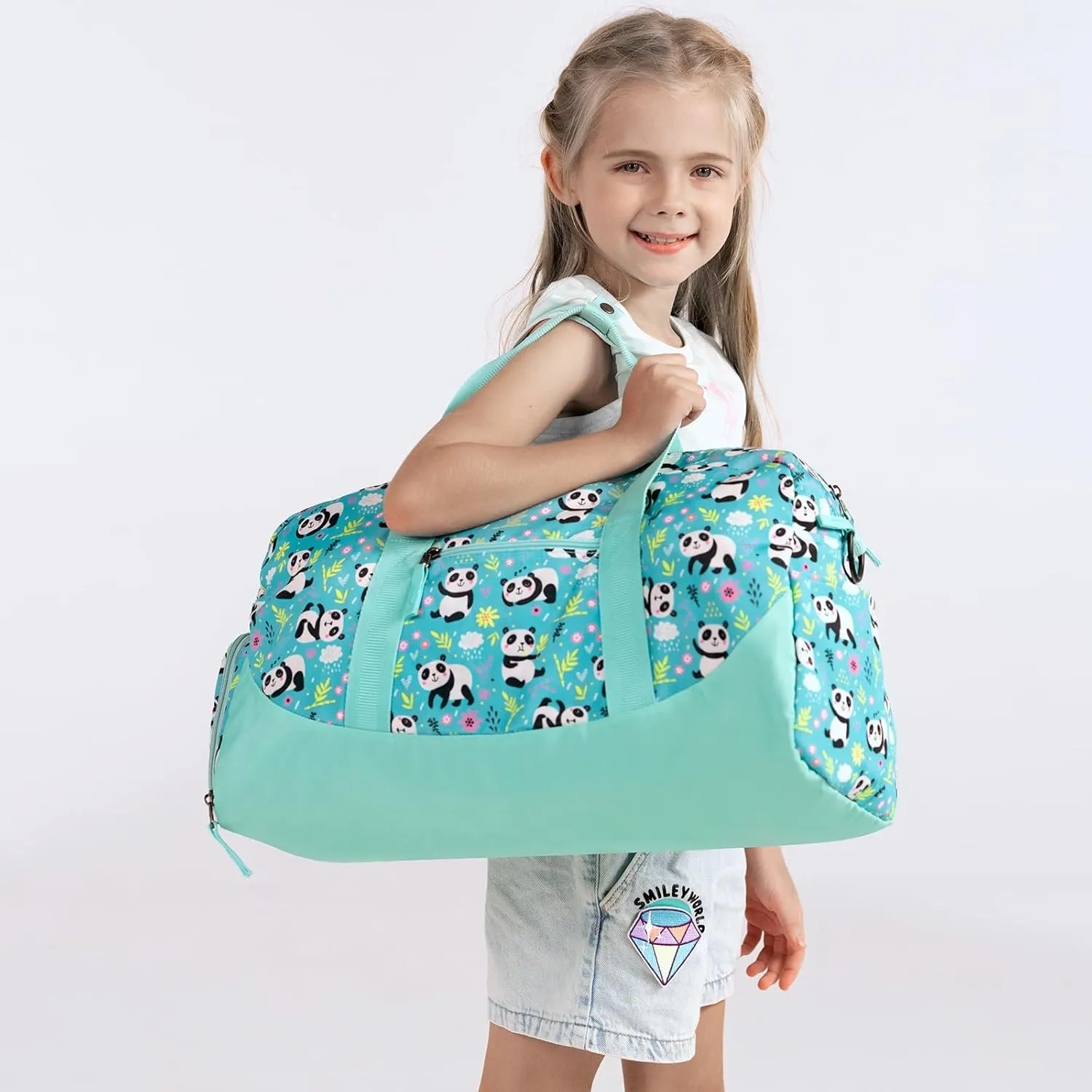 Choco Mocha Kids Duffle Bag Girls - Scale Weekender Overnight Bags for Girl Ages 9-12, Purple