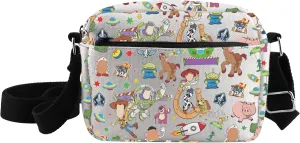 CMNIM Toy Movie Gifts Toy Inspired Story Crossbody Purse Wo-Dy Bu-z Light Year Aliens Character Bag for Cartoon Toy Fans