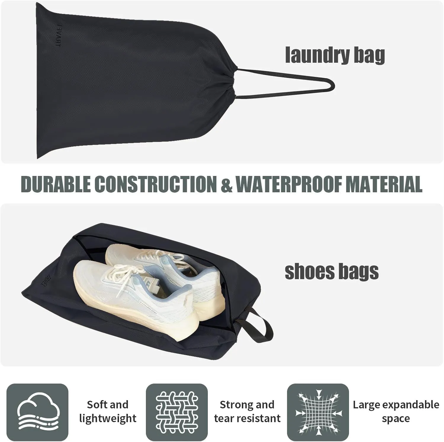 Compression Packing Cubes for Travel 6 Sets, Lightweight Vacation Travel Essentials, Travel Accessories for Suitcase Organizer Bags Set, Durable Luggage Organizer Travel Bags (black)