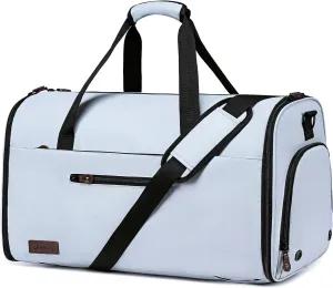 Convertible Garment Bags for Travel, 2 in 1 Garment Duffle Bag for Men Women, Waterproof Carry on Garment Bag with Shoe Compartment and Shoulder Strap, Foldable Travel Suit Bag for Hanging Clothes