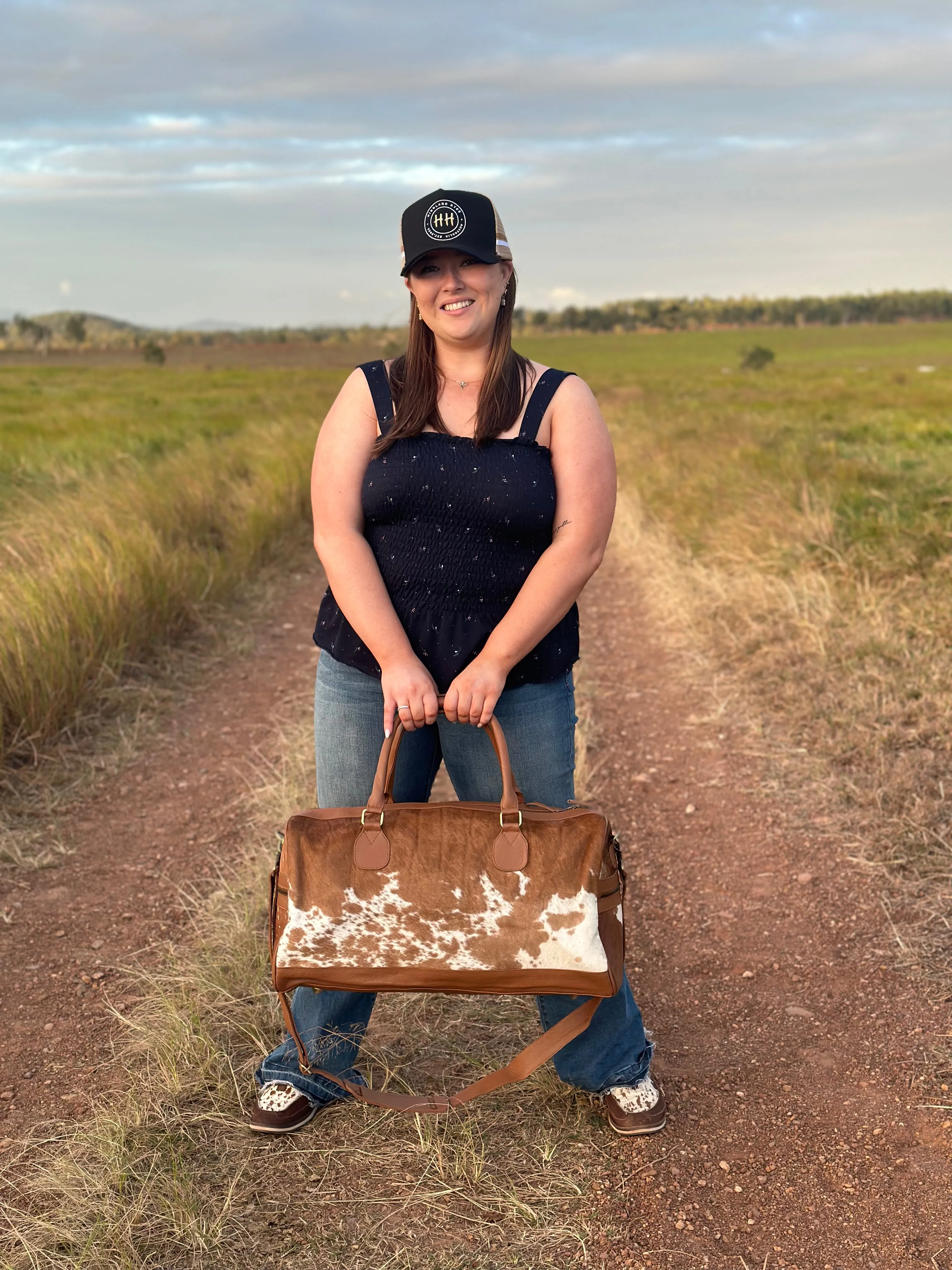 Cowhide Duffel Bag #15