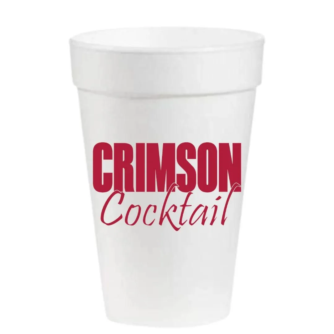Crimson Cocktail Game Day Cups