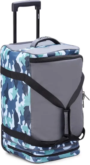 DELSEY Paris Raspail Carry On Rolling Wheeled Duffle Bag, Camo