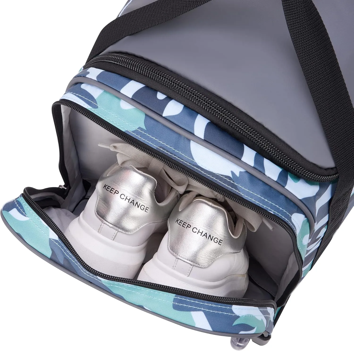DELSEY Paris Raspail Carry On Rolling Wheeled Duffle Bag, Camo