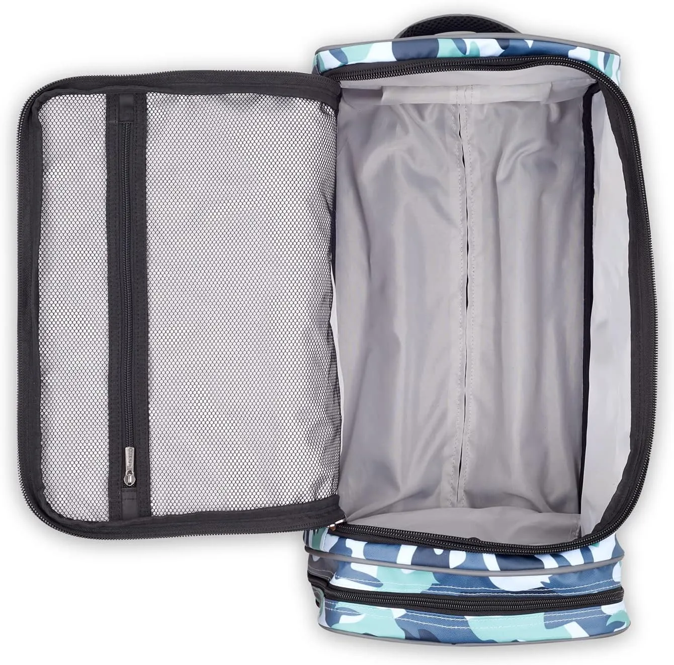 DELSEY Paris Raspail Carry On Rolling Wheeled Duffle Bag, Camo