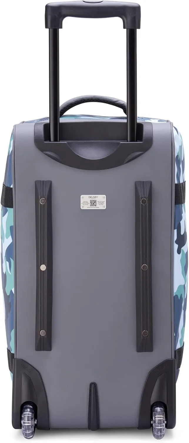 DELSEY Paris Raspail Carry On Rolling Wheeled Duffle Bag, Camo