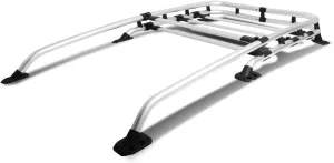 DNA Motoring RROEM-FJ07-CH Chrome Aluminum Roof Rack Rail Compatible with 07-14 FJ Cruiser, 150Lbs Load Capacity