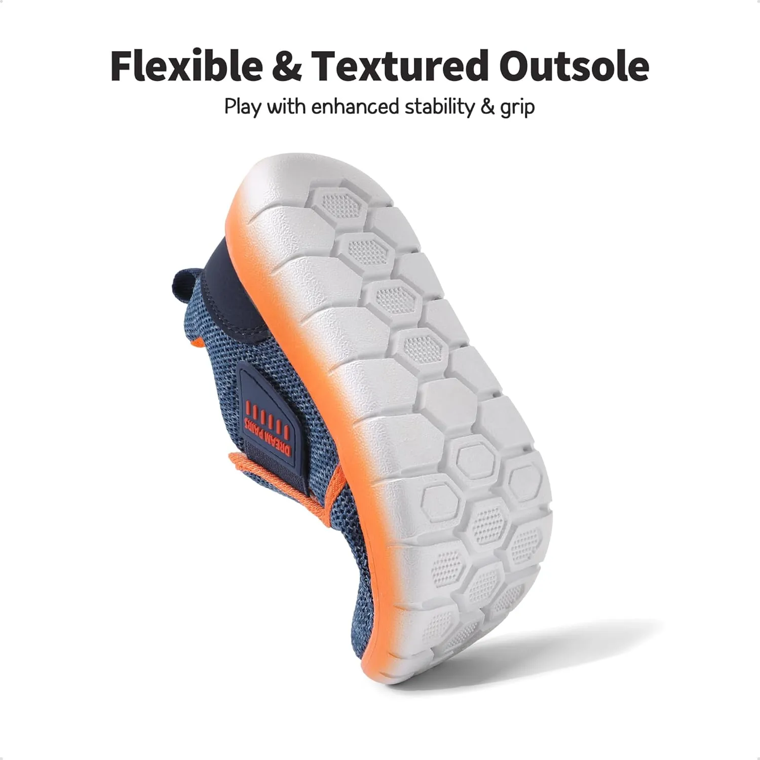 DREAM PAIRS Boys Girls Shoes Kids Slip on Tennis EZ-Ons MightyMovers Running Athletic Barefoot Zero Drop Sports Sneakers