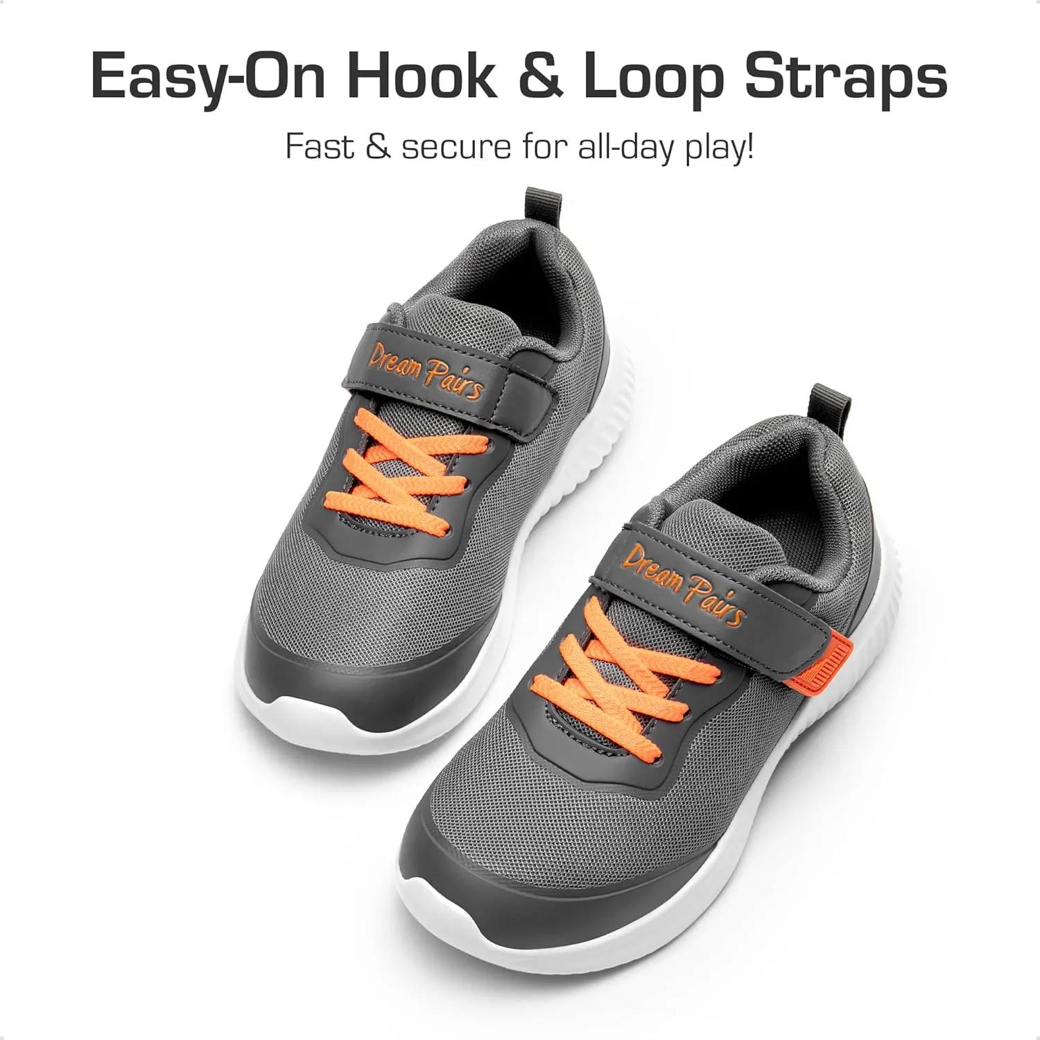 DREAM PAIRS Boys Girls Shoes Kids Tennis EZ-Ons BreezeRunners Running Sneakers
