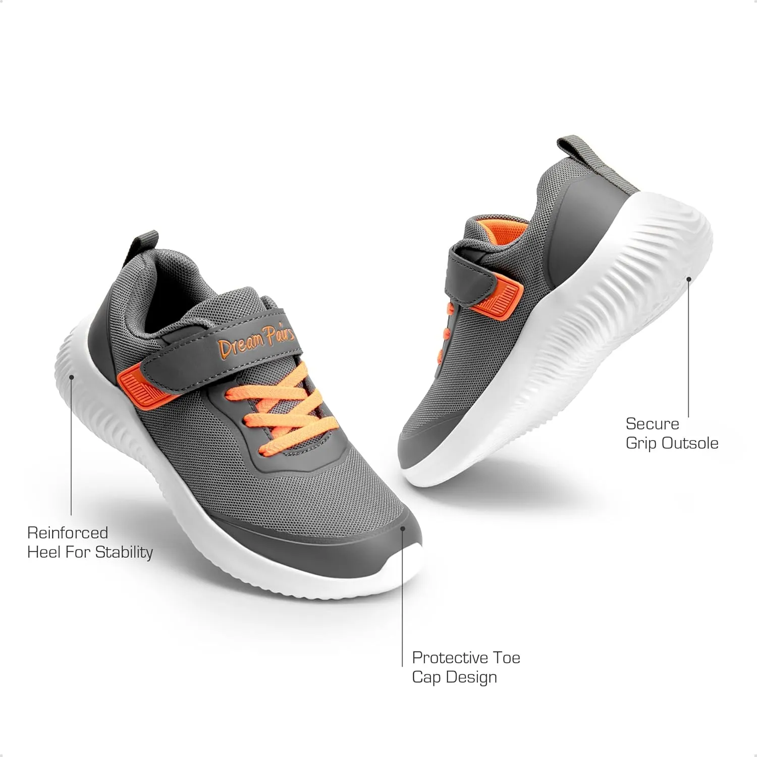 DREAM PAIRS Boys Girls Shoes Kids Tennis EZ-Ons BreezeRunners Running Sneakers