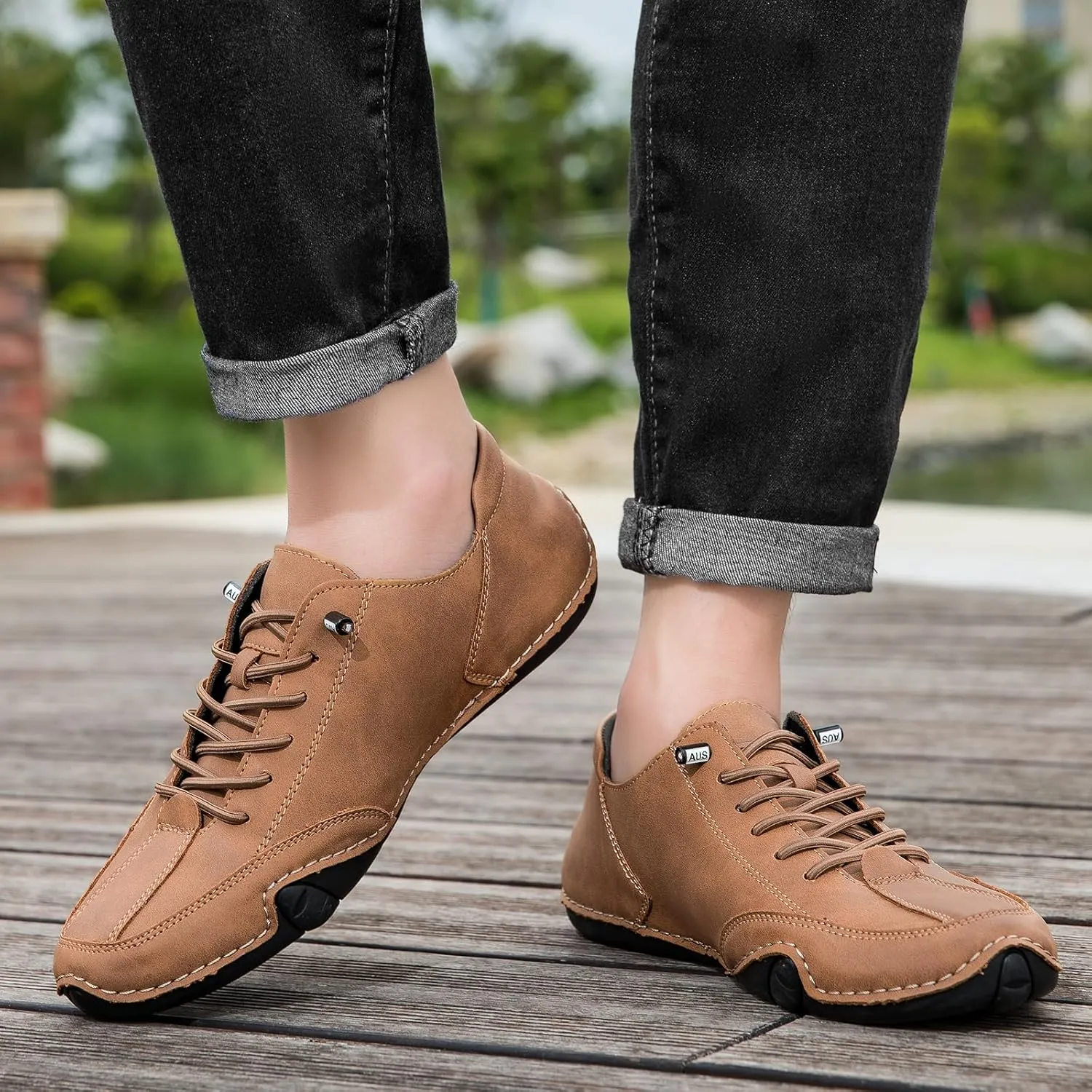 Driving Shoes for Men Beck Shoes Mens Shoes Casual Slip Ons Mens Fashion Shoes Comfort Handmade Chukka Dress Walking Shoes