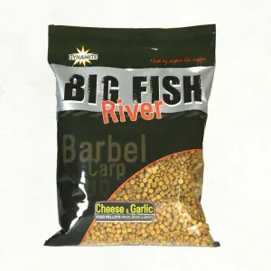 DYNAMITE Big Fish River Pellets Cheese & Garlic 4 6 8mm 1.8kg