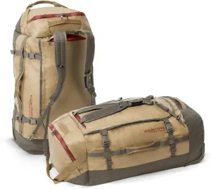 Eagle Creek Cargo Hauler 130L Rolling Duffle Bag with Wheels and Handle, Tuck-Away Backpack Straps, Easy-Access End Pocket & U-Lid Main Compartment, Safari Brown