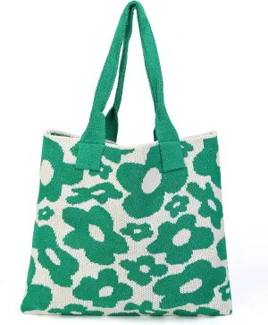 ENBEI Women's tote bags aesthetic Shoulder Handbags Hand crocheted Bags large Shoulder Shopping Bag large satchel cute Bag