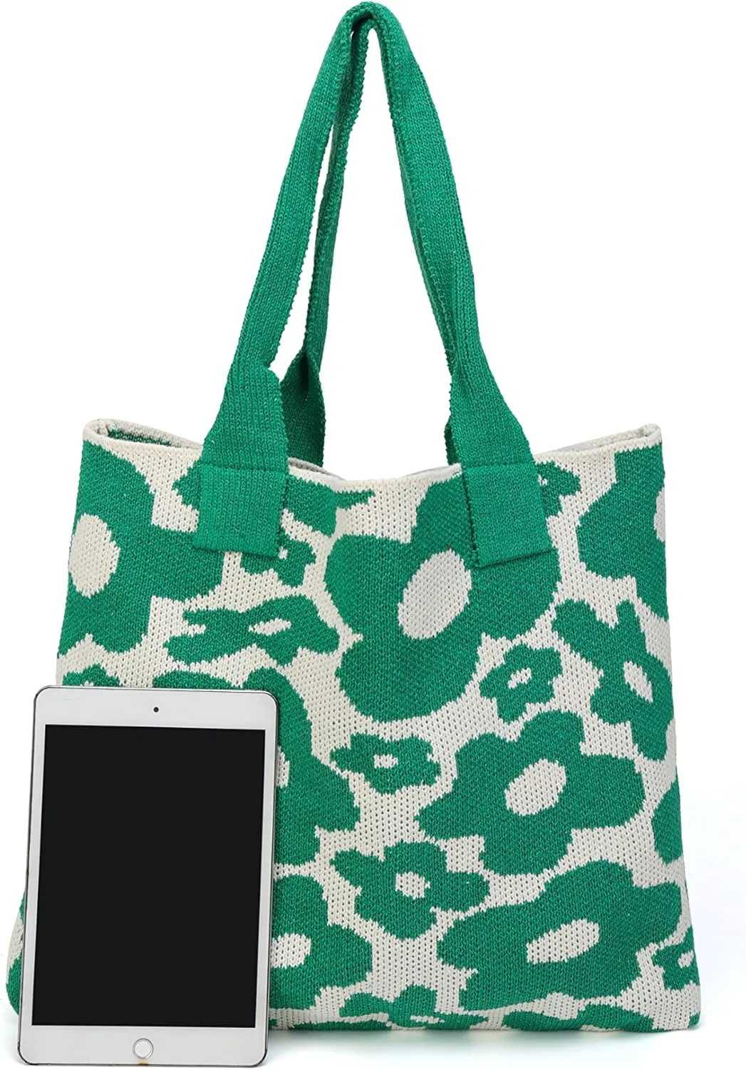 ENBEI Women's tote bags aesthetic Shoulder Handbags Hand crocheted Bags large Shoulder Shopping Bag large satchel cute Bag