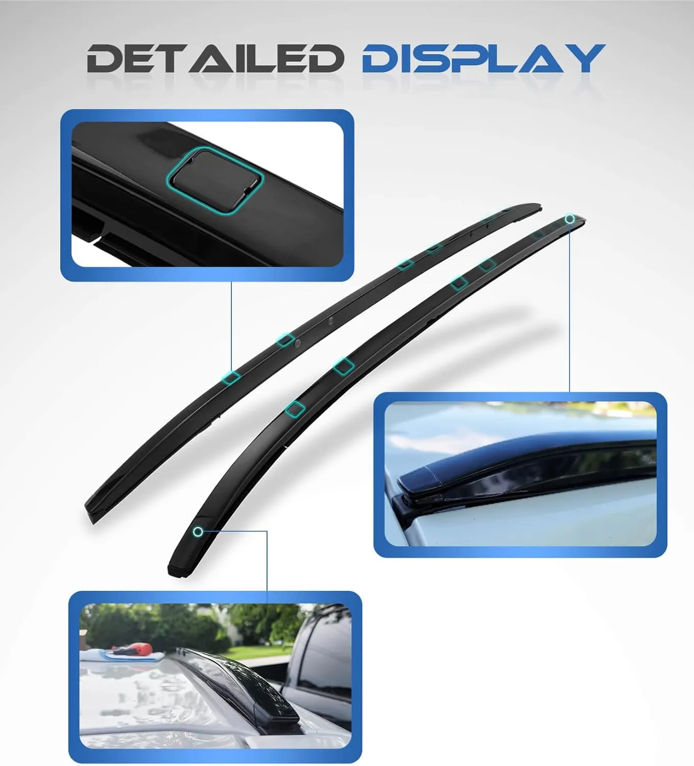 Enhanced 220 LBS Roof Racks & Side Rails for Mazda CX5 CX-5 2017-2025, All Aluminum Alloy, A Set Includes 2 Cross Bars and 2 Roof Rails, Upgraded from OE-Style