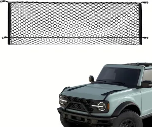 Envelope Style Trunk Mesh Cargo Net Compatible with 2010 to 2024 2025 Toyota 4runner 2 Row Model only