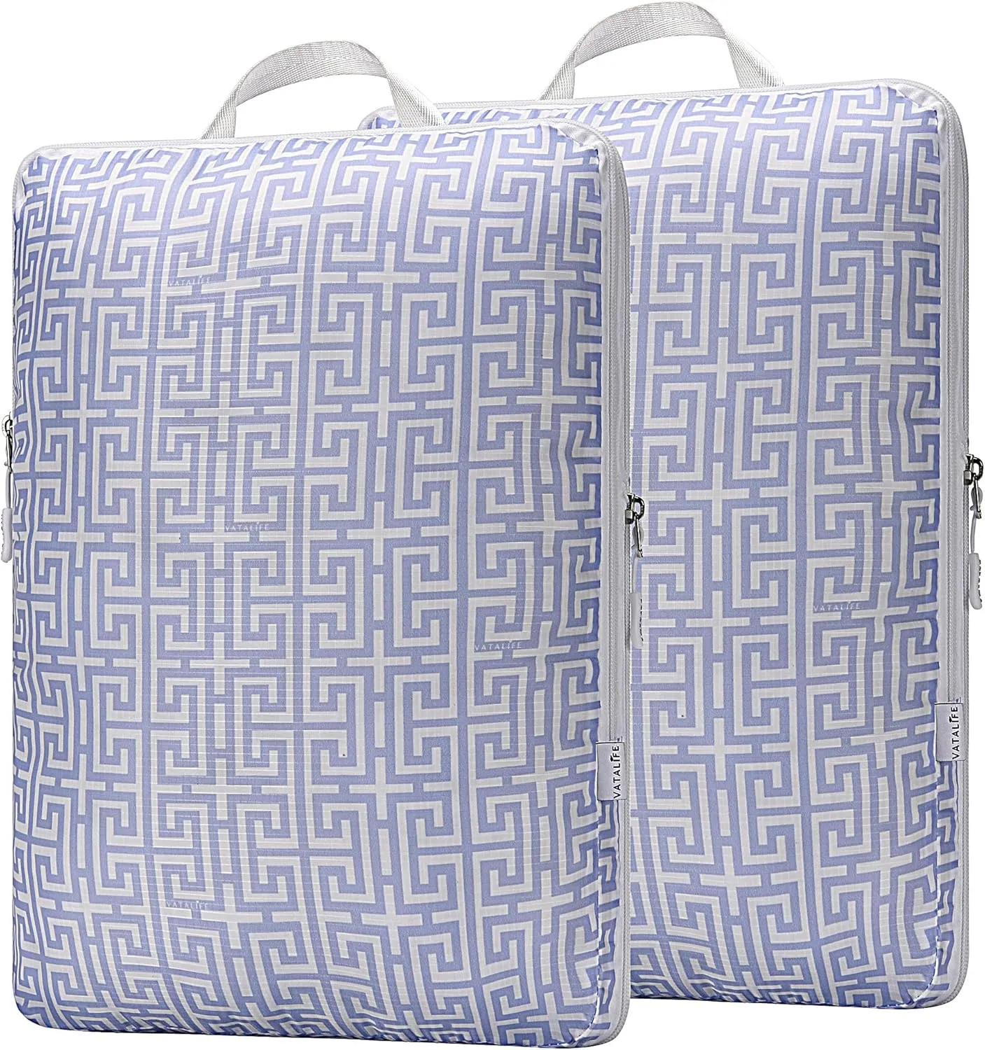 Extra Large Compression Packing Cubes for Checked Luggage, Lightweight Suitcase Organizers & Space Saver Bags - Travel Cubes for Packing - Travel Essentials - 2 Piece Set, X-Large - Lavender Boho