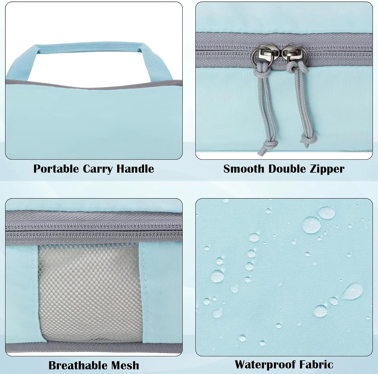 Extra Large Compression Packing Cubes for Travel, 2 Set Compression Bags Travel Cubes for Packing Suitcase Luggage Organizer, Blue