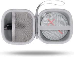 for Ultimate Ears UE MINIROLL Ultra-Portable Waterproof Bluetooth Speaker Hard Protective Case, Portable Travel Case Replacement (Revive Grey Case) - co2CREA