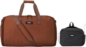 Garment Duffel Bag 45L, Terracotta and Sidecar Toiletry Kit, Shadow
