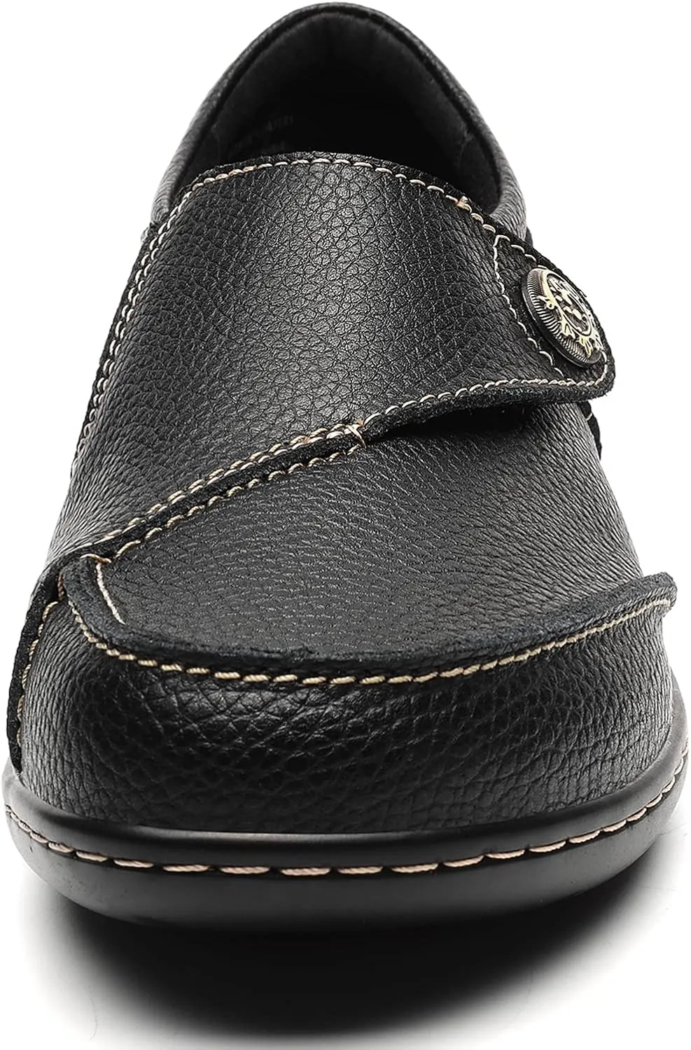 Geoeleph Women's Loafers Casual Slip-Ons Comfort Walking Flats Leather Driving Moccasins