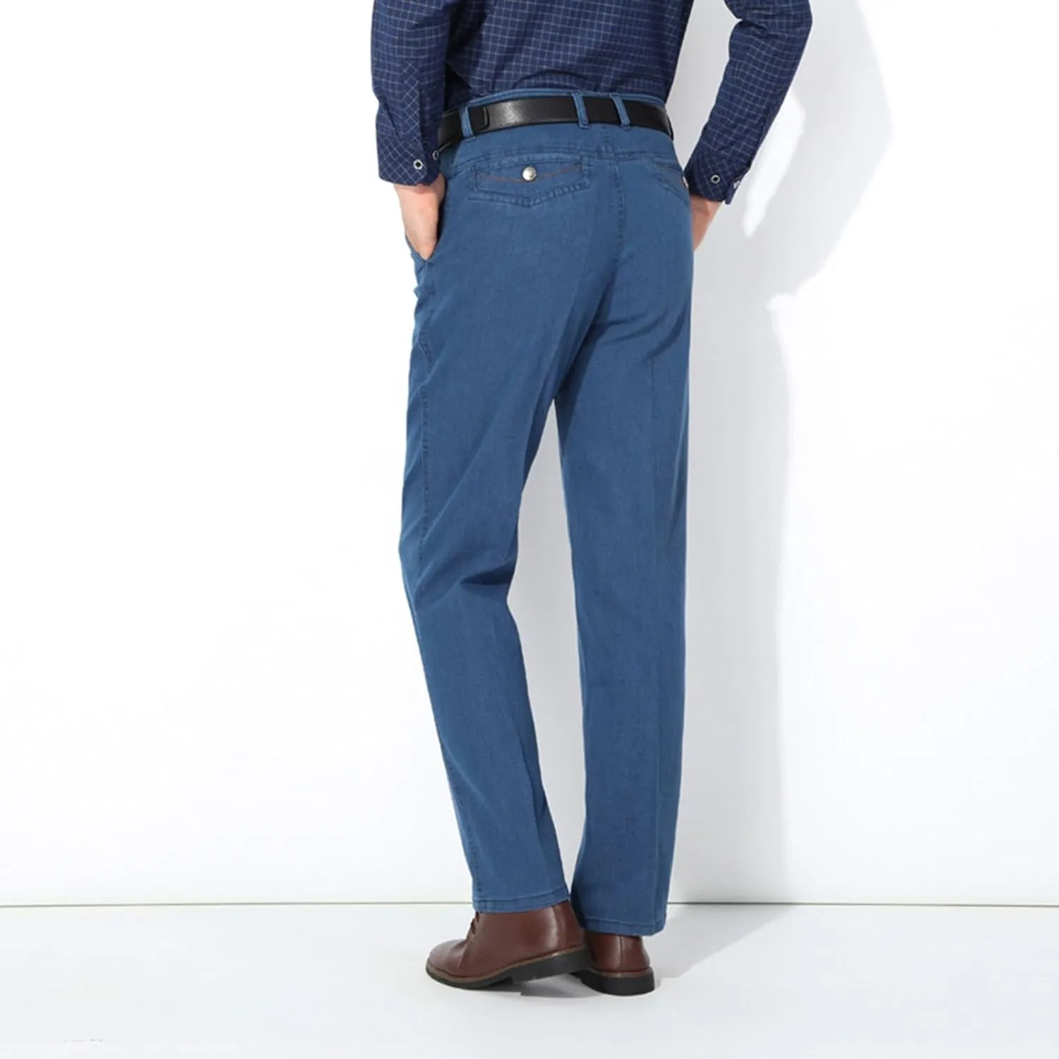 GIERIDUC Men's Casual Linen Pants Elastic Waist Drawstring Yoga Beach Pants Lightweight Loose Fit Hippie Trouser with Pockets