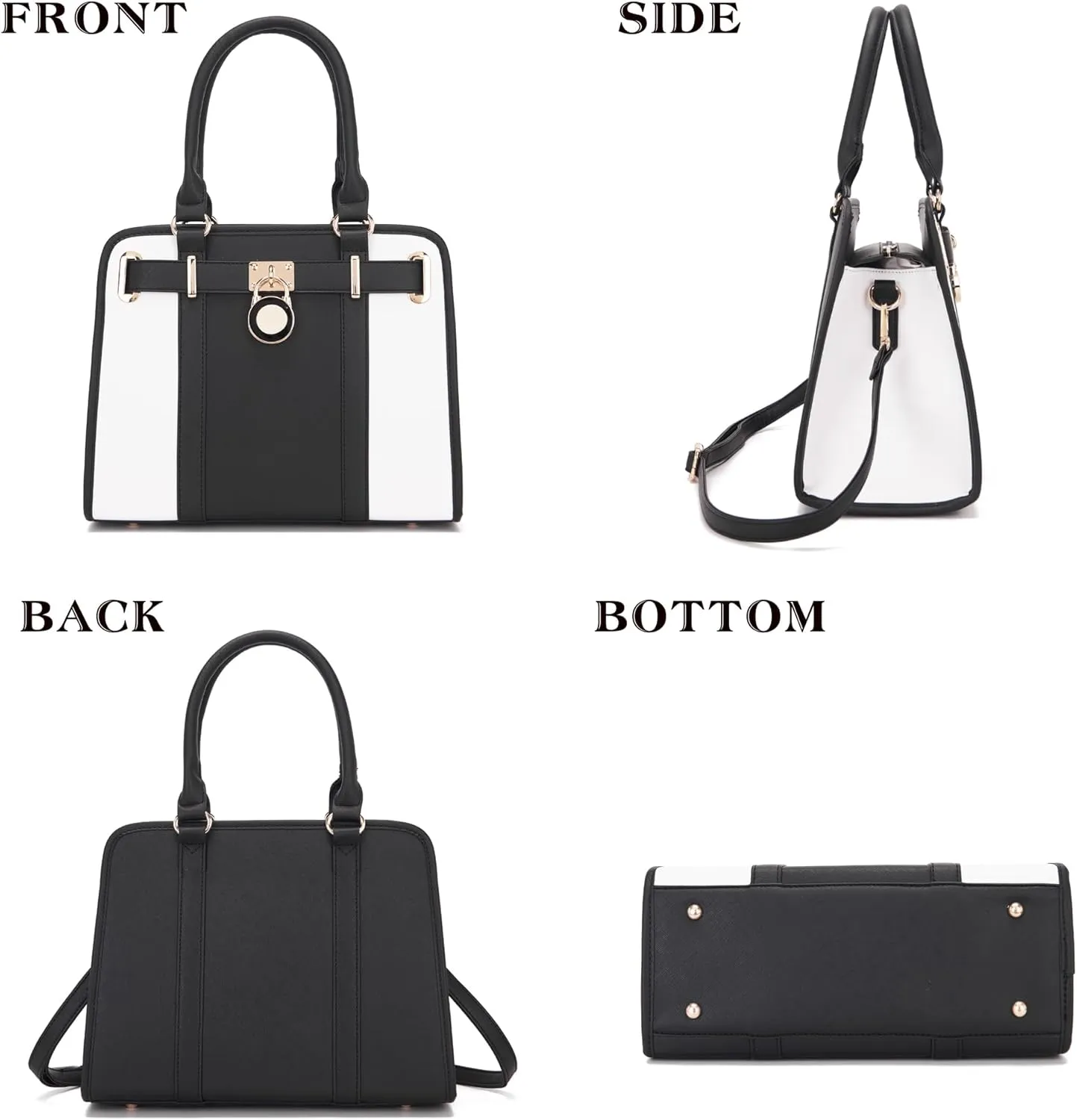 Handbags Sets For Women Shoulder Bags Top Handle Work Satchel Tote Purses Set With Matching Wallet 2pcs