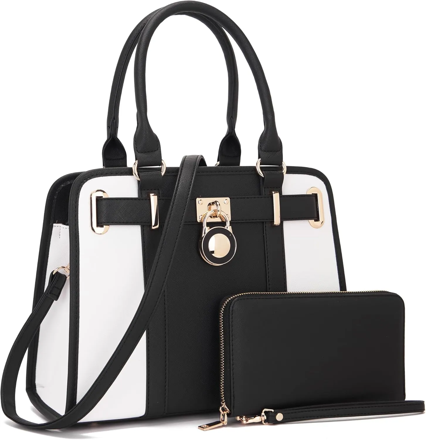 Handbags Sets For Women Shoulder Bags Top Handle Work Satchel Tote Purses Set With Matching Wallet 2pcs